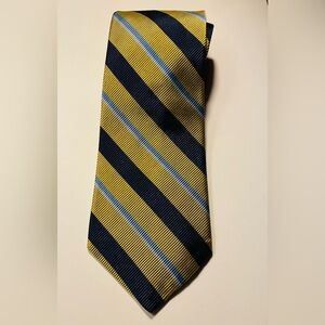 Vintage Lauren by Ralph Lauren Black Gold & BlueStriped Tie